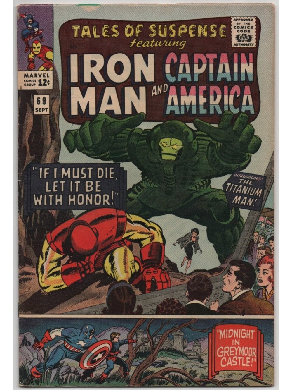 Tales of Suspense 69 Marvel Comics 1965 VG 4.0 1st Titanium Man Iron Man Cap